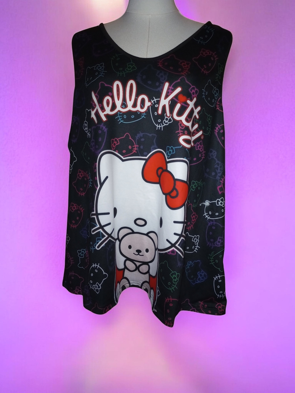 Hello Kitty Black Tank Top